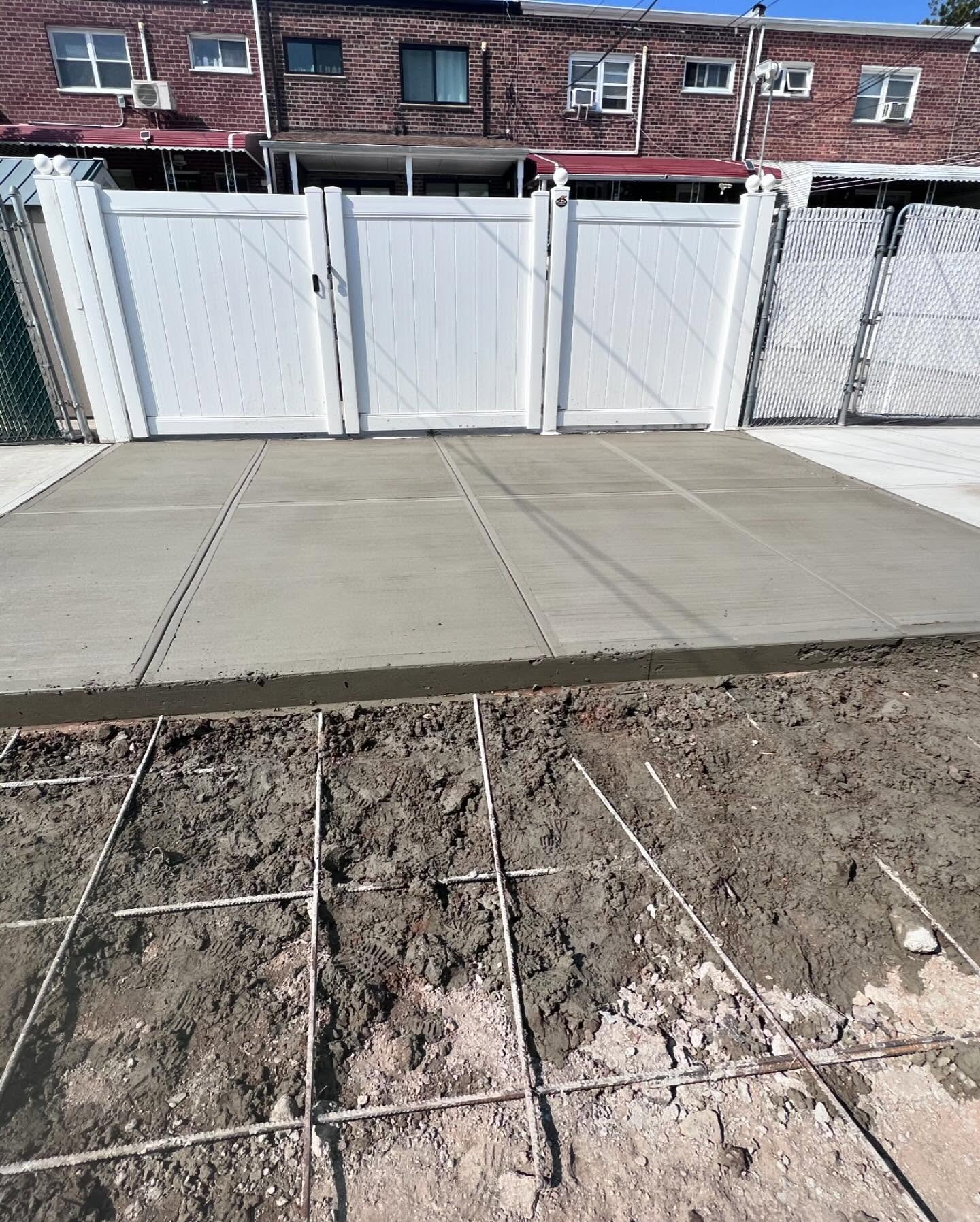 Concrete curb new formed in Staten island